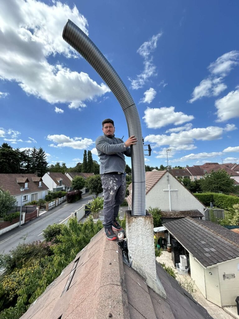 Tubage Brou-Sur-Chantereine | Tubage d’un conduit en cours